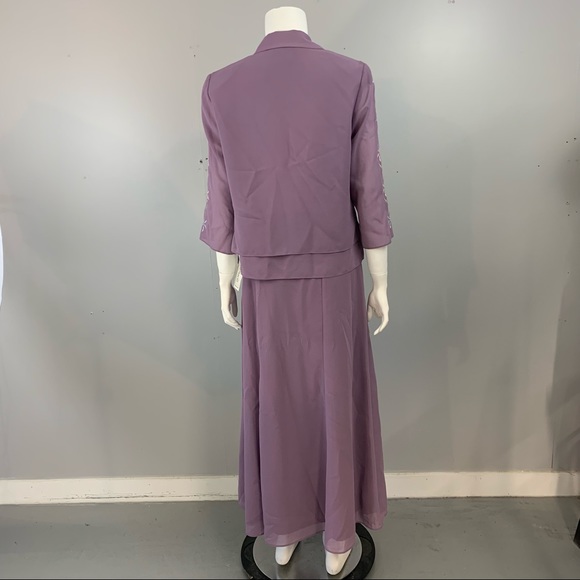 New! Vintage Nancy Michaels Skirt Suit Set skirt Jacket Shirt Top - Picture 6 of 14